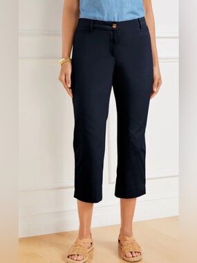 Talbots Navy Perfect Crop Skimmer Capri’s